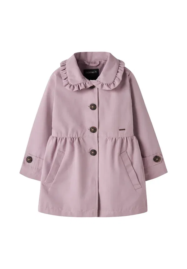 Пальто из полиэстера Nmfmadelin Name It, Keepsake Lilac, сиреневый/мятный