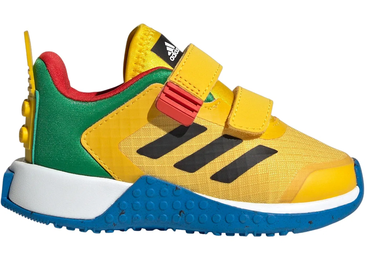 Детские кроссовки с ремешками LEGO Adidas DNA Two-Strap Adidas, Eqt Yellow Core Black Shock Blue