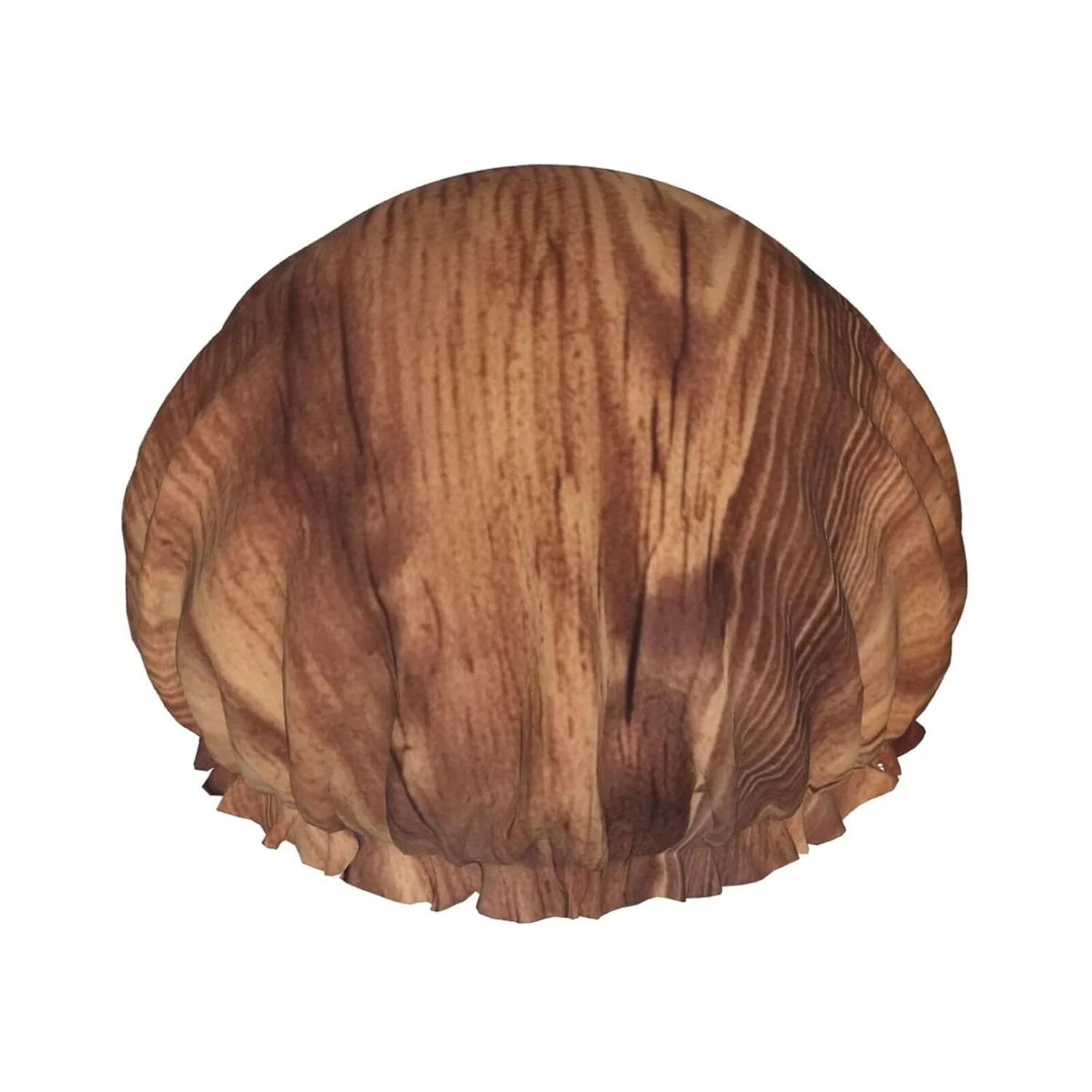 Шапочка для душа двойная, STVYUKL, 26.92x26.92x2.03 см, Brown Wood Grain
