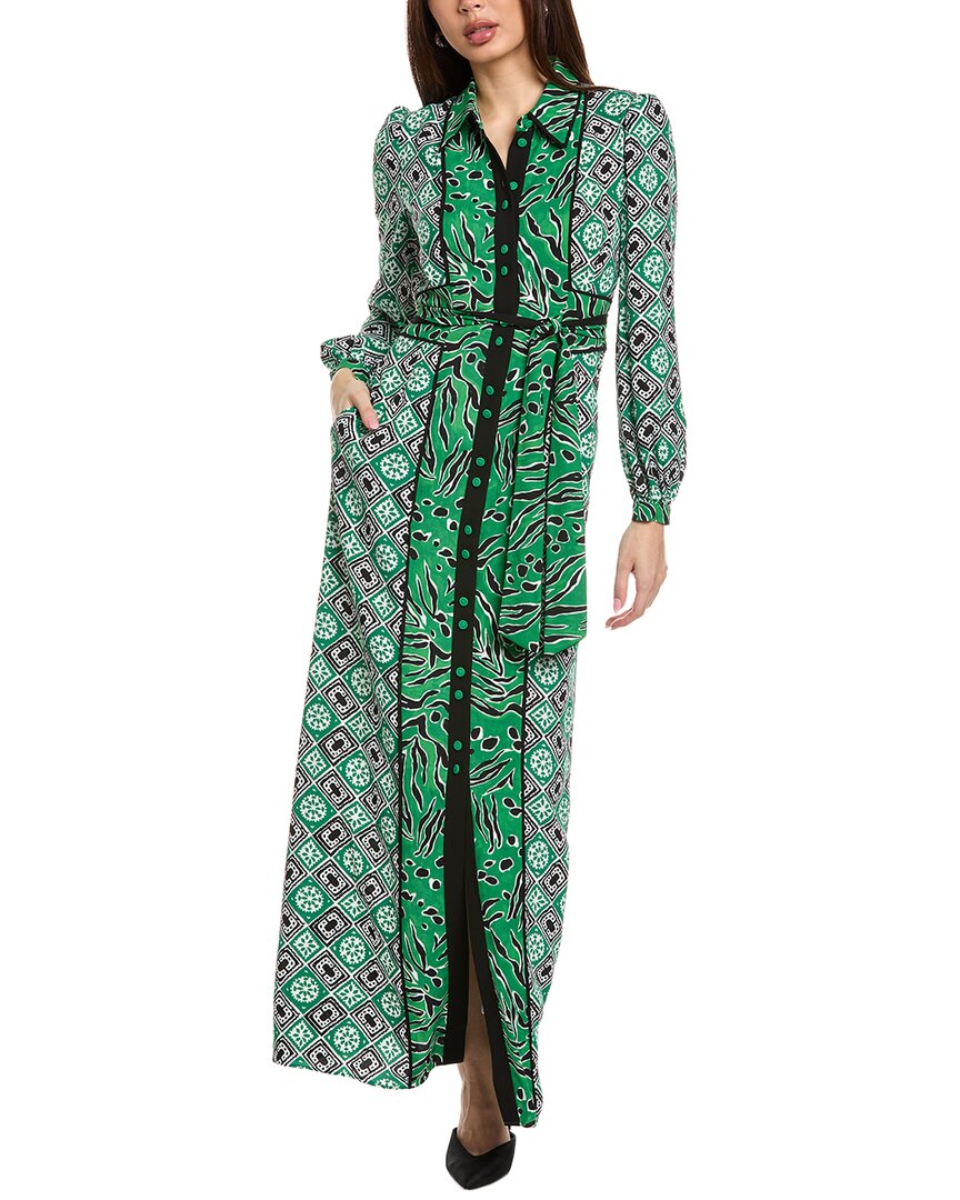 

Платье-рубашка макси Diane von Furstenberg Joshua, цвет multi