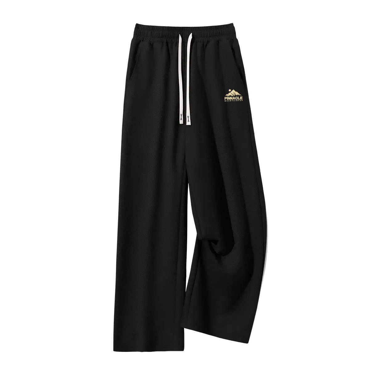 Детские брюки повседневные прямого кроя MINISO, Black Majestic Pants Logo