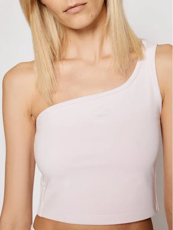 Топ regular fit Tennis Luxe Asymmetrical Adidas, розовый — фото 3