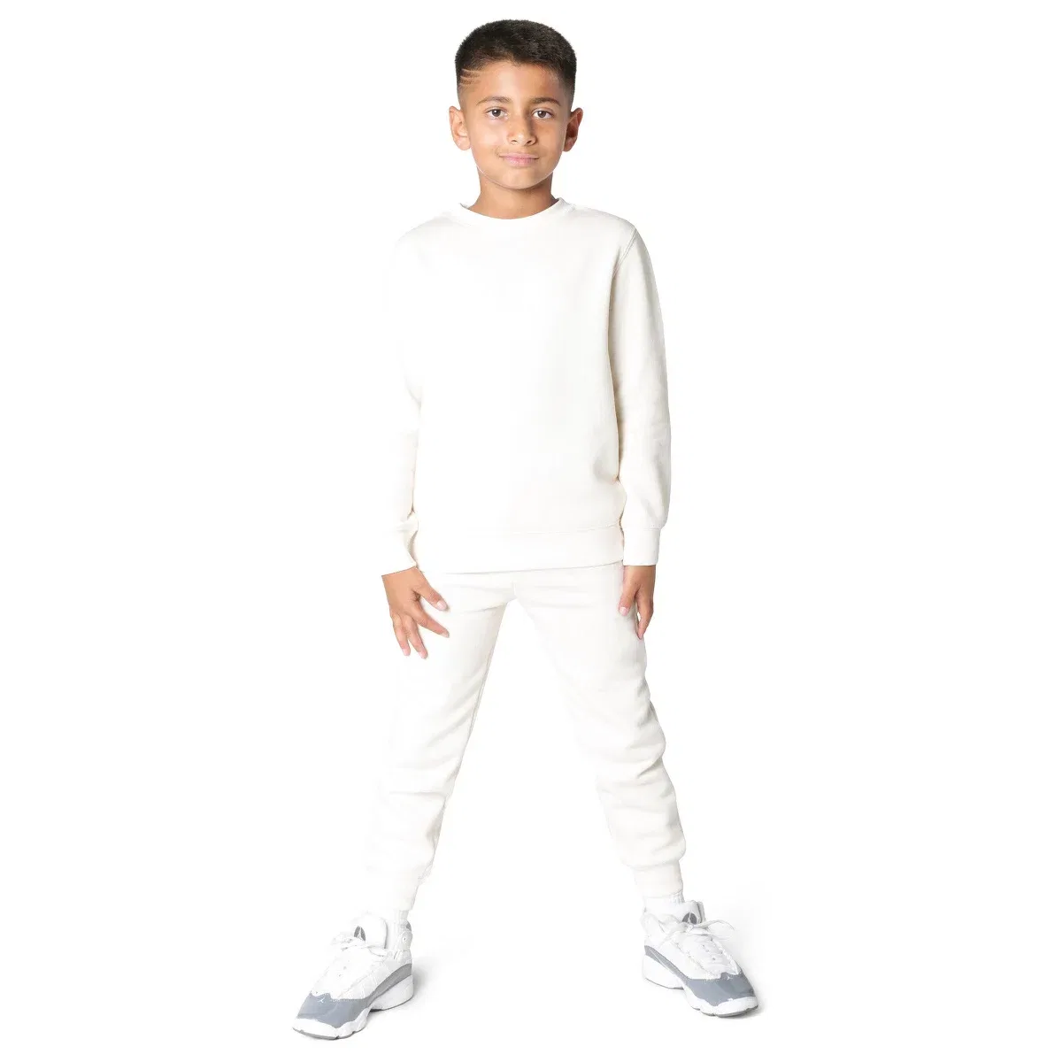 Детская толстовка с капюшоном из флиса Everyday Kids, Off-White — фото 2