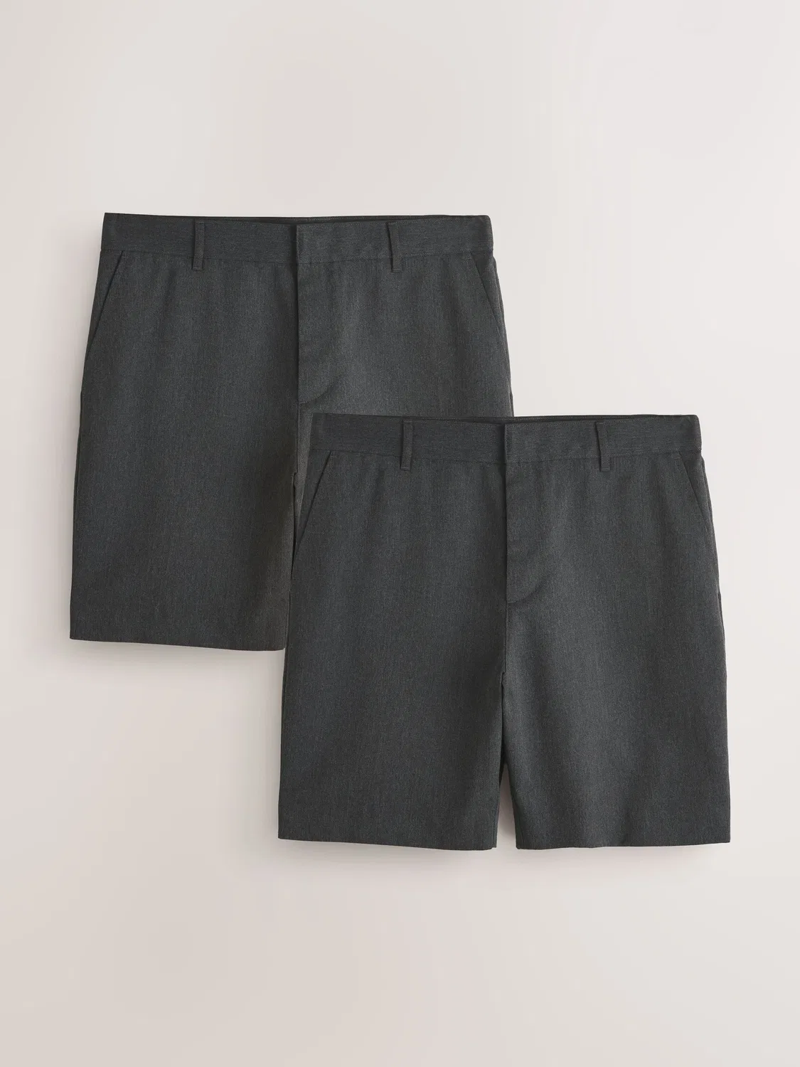 Шорты прямые Regular Fit 2 Pack Next, угольно-серый
