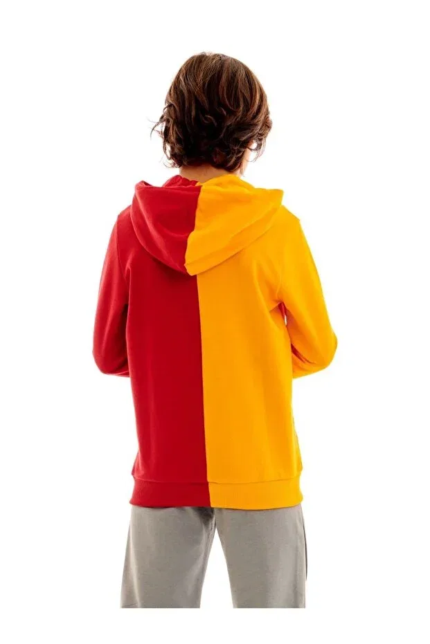 Детское худи для девочек с принтом Galatasaray, Sweat Yellow-Red — фото 4