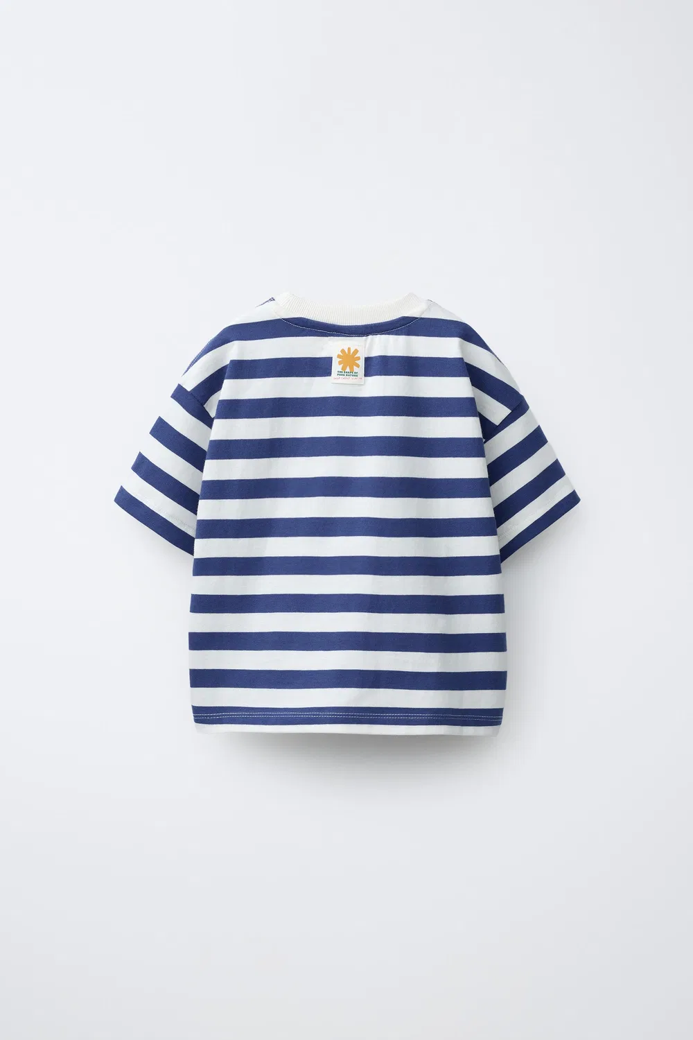 Полосатая футболка ZARA, Blue — фото 2