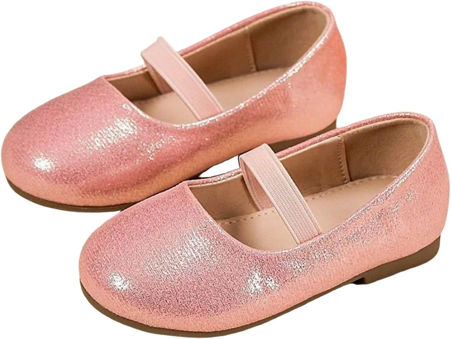 Детские туфли-балетки для девочек с цветочным принтом, модель Flower Leather Dress Shoes, бренд, Pink