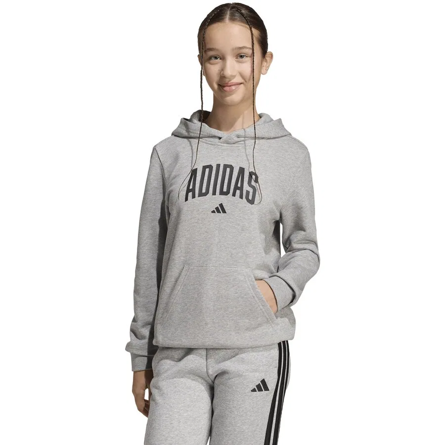 Спортивная толстовка ADIDAS SPORTSWEAR серого цвета — фото 2