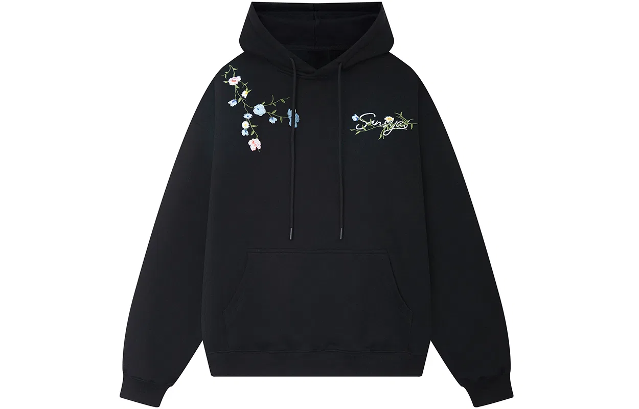 Детское худи с капюшоном, утепленное, Black, SANSYAS — фото 3