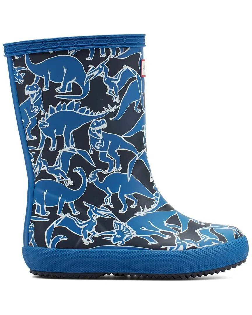 Детские резиновые сапоги для девочек водонепроницаемые Hunter Rubber Rain Boot, синий — фото 2
