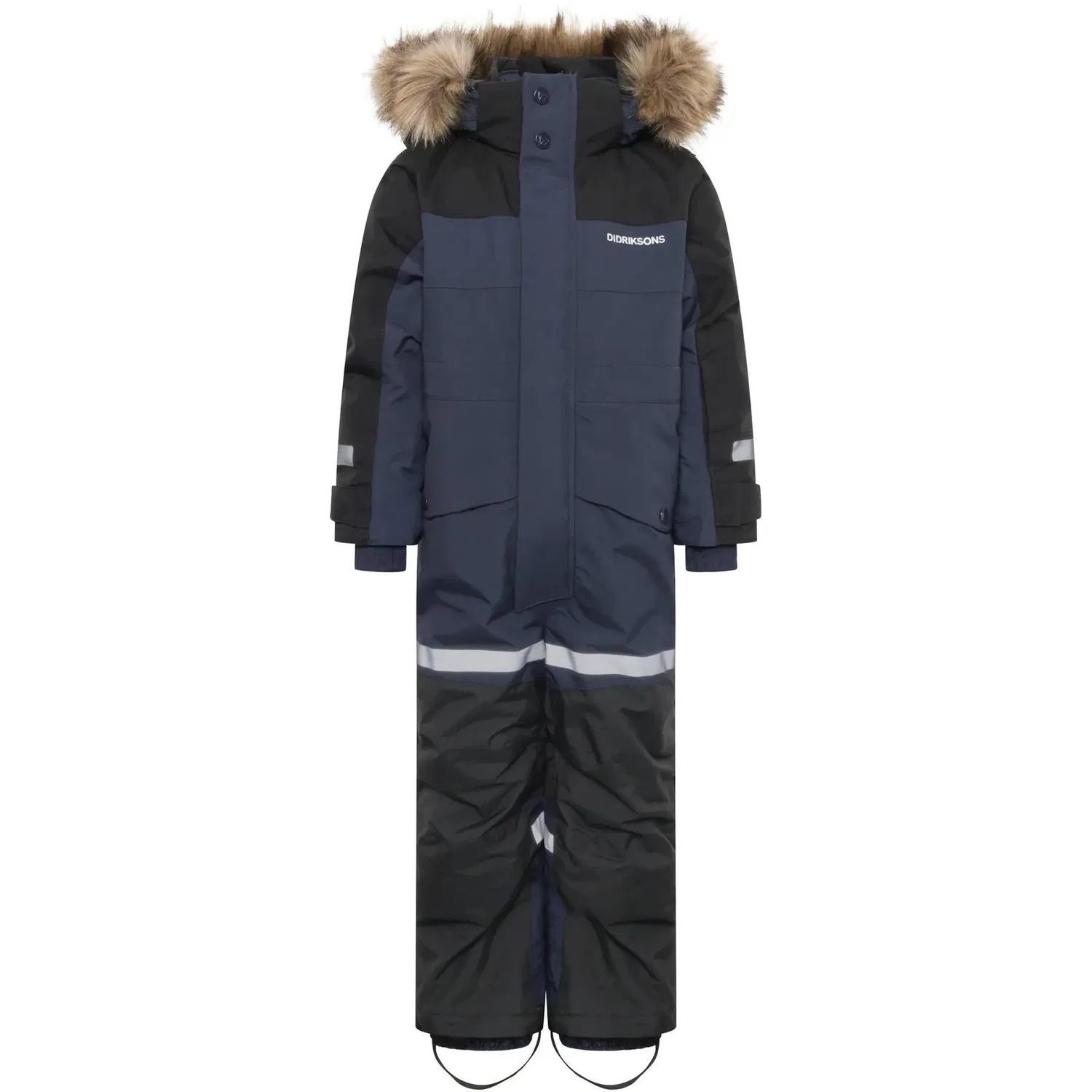 Детский комбинезон для девочек с капюшоном Didriksons Dropi, Navyblau