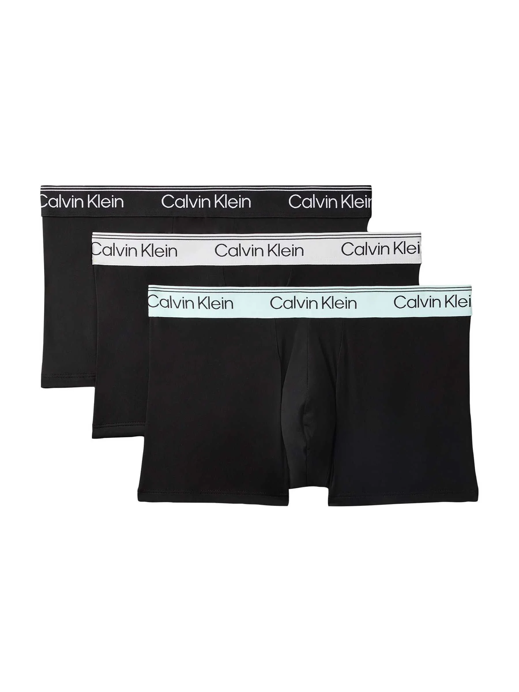 Комплект трусов Calvin Klein Low Rise Micro Stretch, 3 предмета, черный/мульти