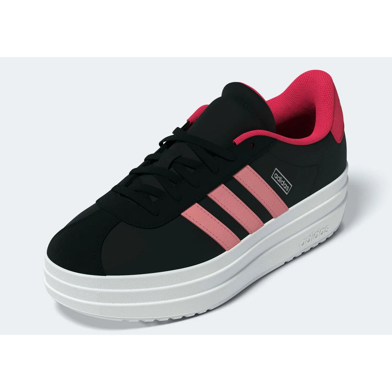 Детские кеды на платформе с Т-образным носком Adidas Sportswear, Core Black/Semi Frozen Turbo/Pure Turbo
