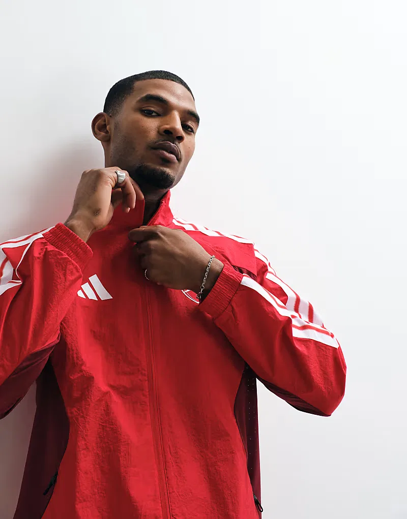 Куртка Adidas Football Arsenal 26/27 с домашним гимном, красный — фото 2