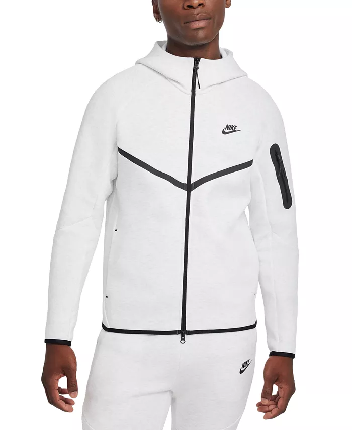 

Мужская толстовка с капюшоном Windrunner Logo из технологического флиса с застежкой-молнией во всю длину Nike, серый