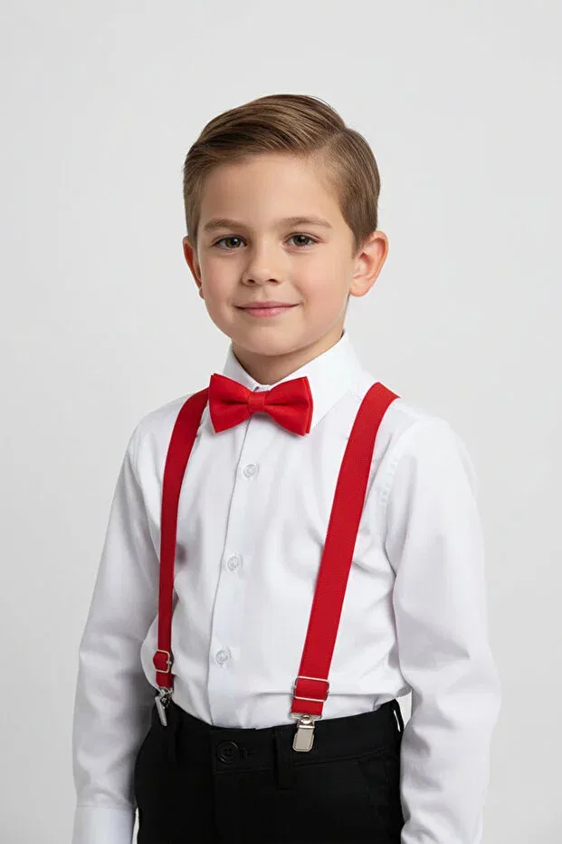 Детская рубашка с длинным рукавом Merdia Kids, Red