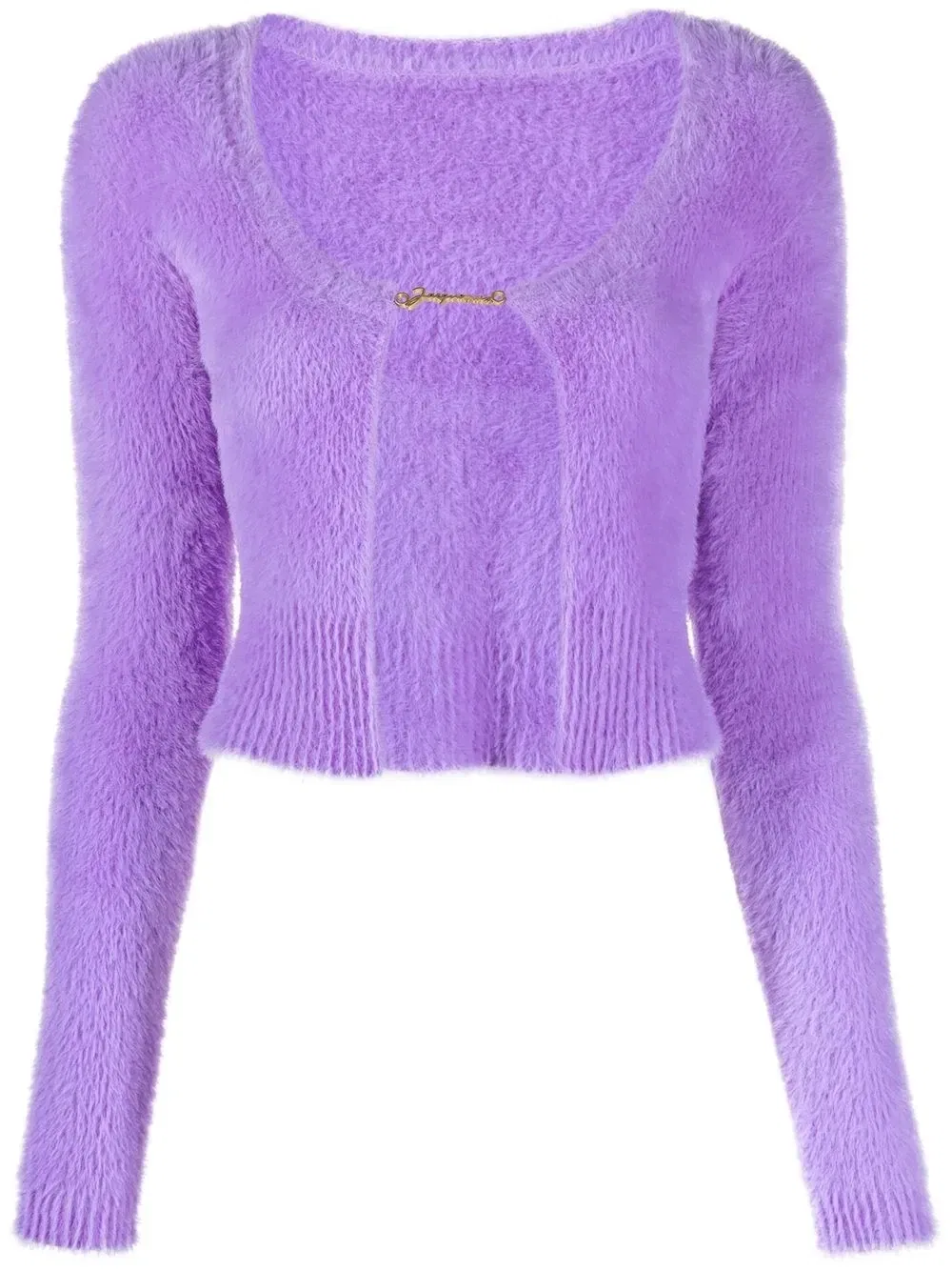 Кардиган La Maille Neve Manches Longue Jacquemus, фиолетовый