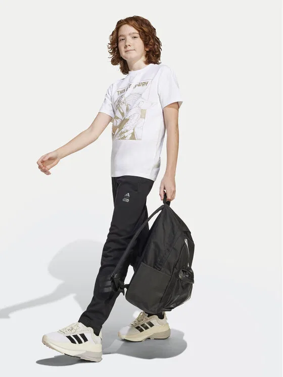 Футболка regular fit Star Wars The Mandalorian Adidas, белый — фото 3