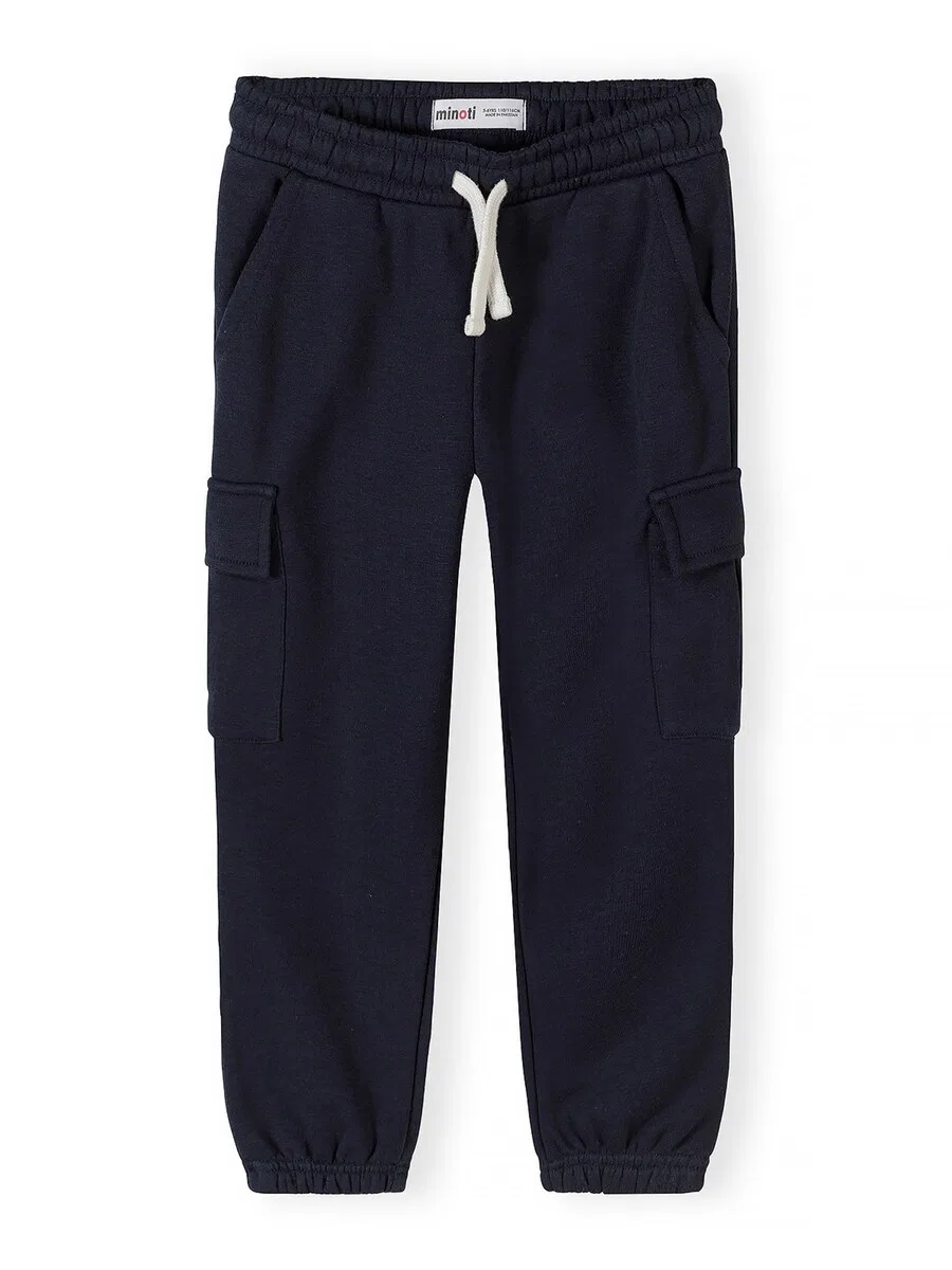 Зауженные брюки MINOTI темно-синего и розового цвета — фото 2