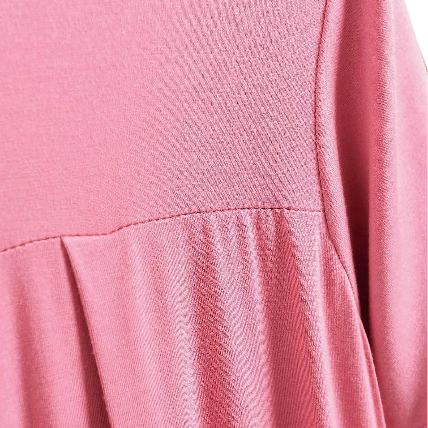 Женская футболка с цветовым блоком, Crewneck, Short Sleeve, Pink — фото 4