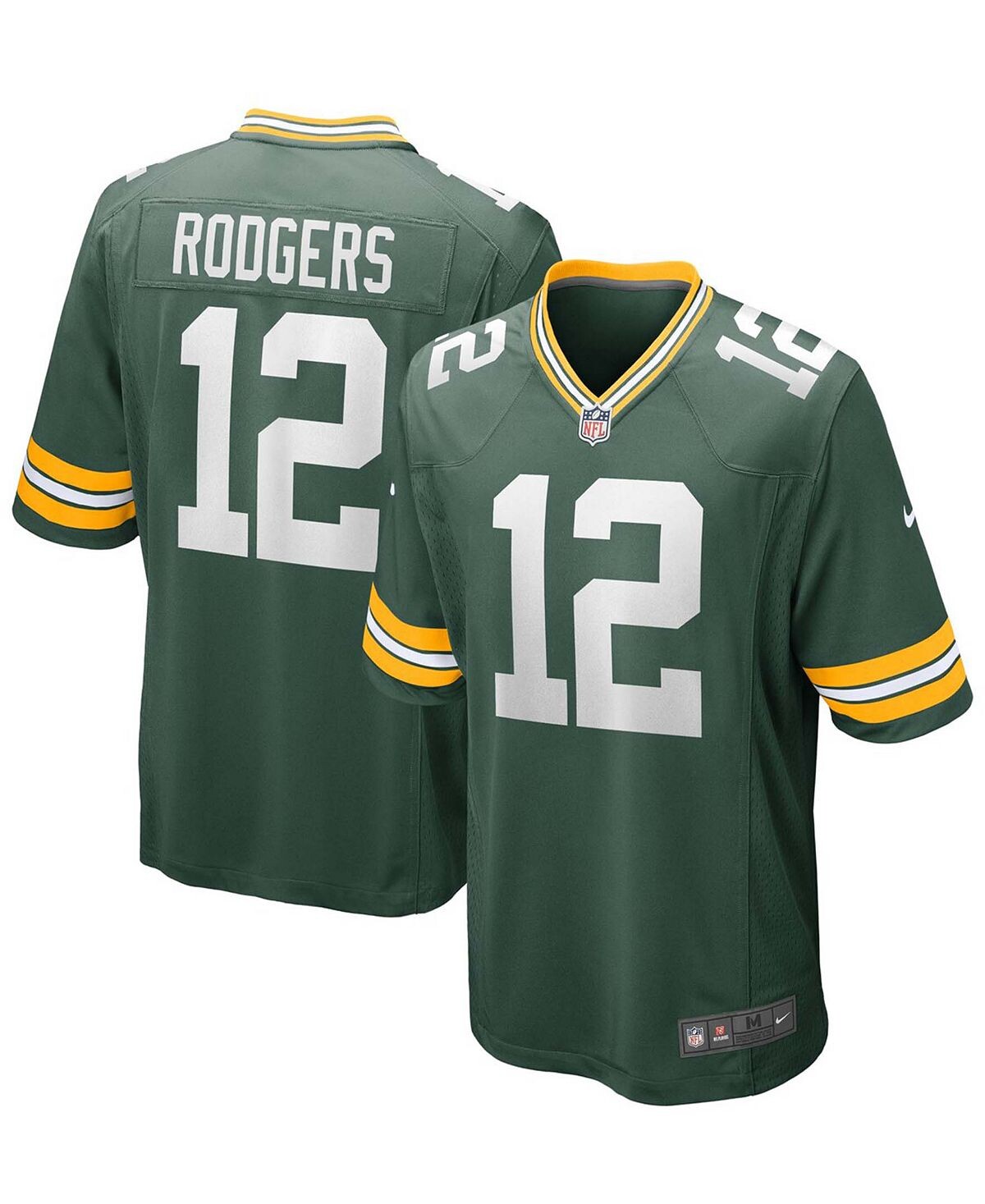 

Мужская футболка aaron rodgers green green bay packers game team Nike, зеленый