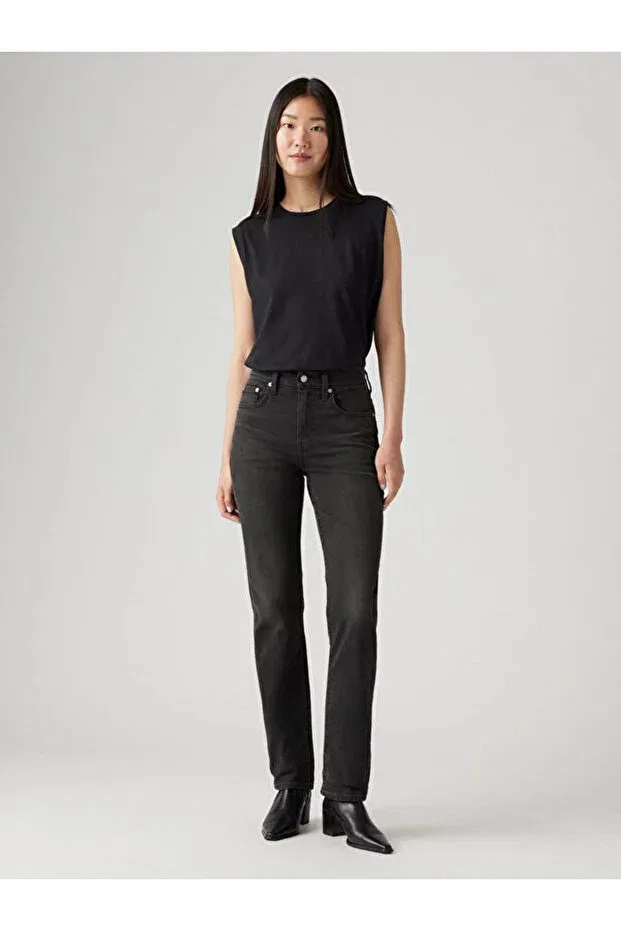 Женские брюки прямого кроя Levis, Black