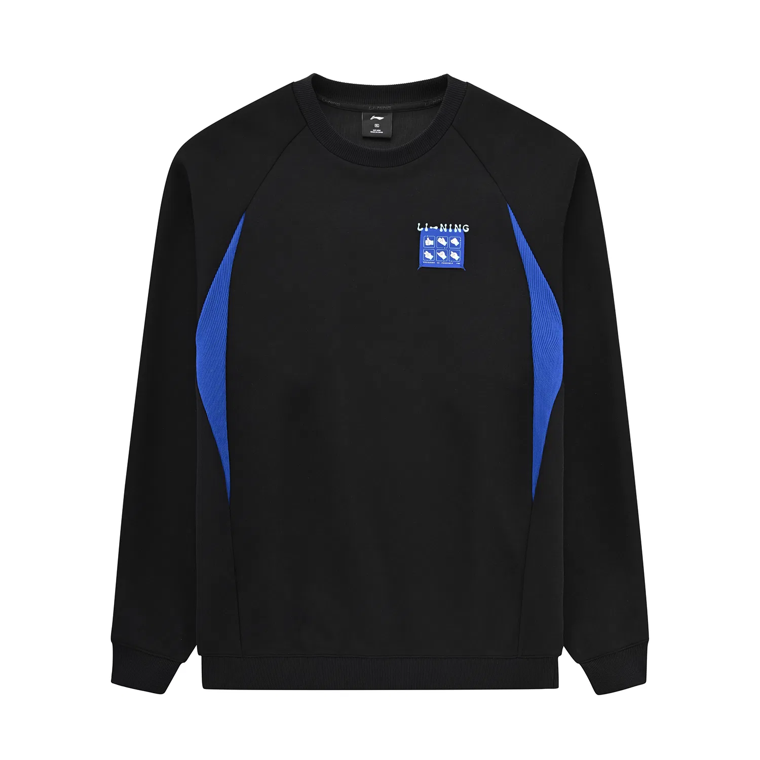 Детский свитшот свободного кроя Cloud Blue/Deep Blue Li-Ning — фото 3