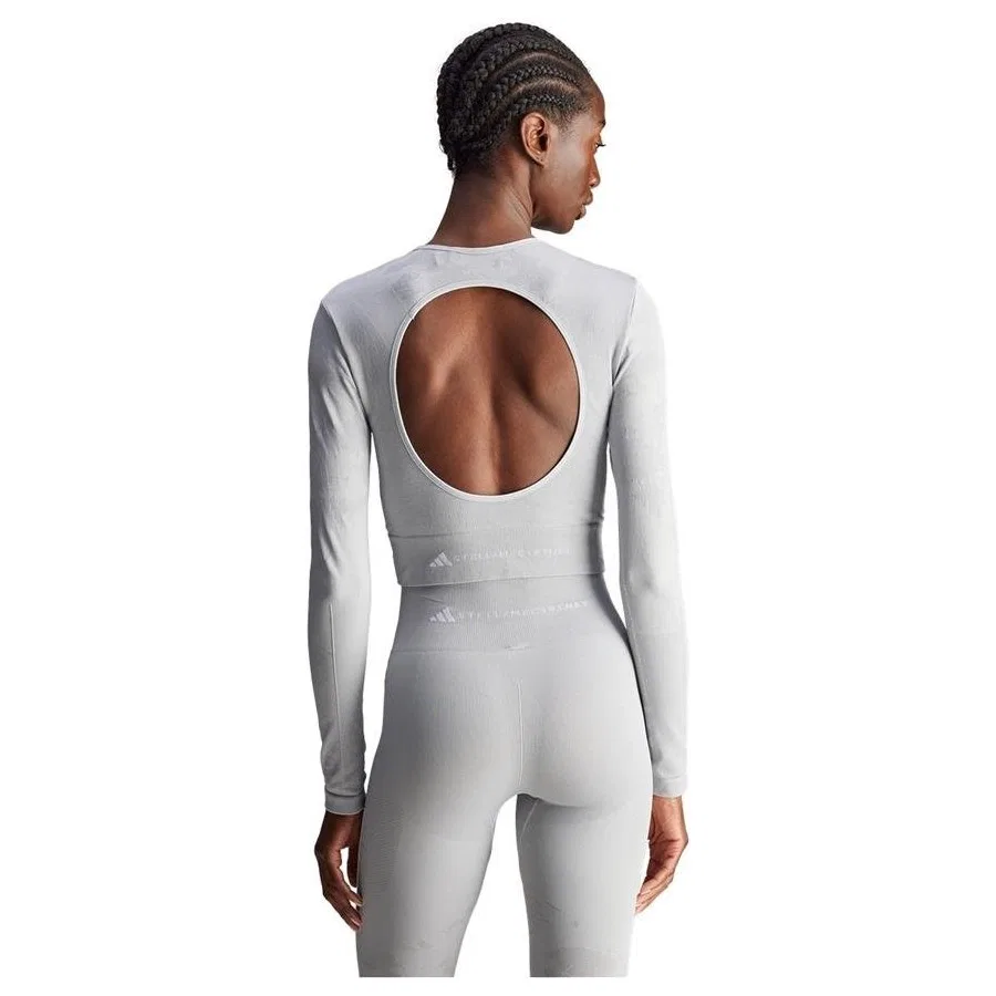 Женская футболка с длинным рукавом Asmc Tst S Ls adidas, Серый — фото 4