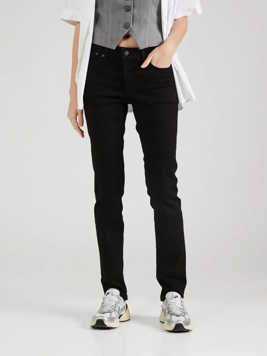 Джинсы LEVI'S Slim fit '712 Slim Welt Pocket' черного цвета — фото 3