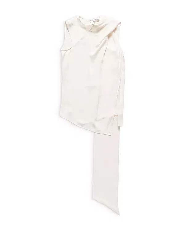 Женский топ без рукавов Acne Studios, Marble White