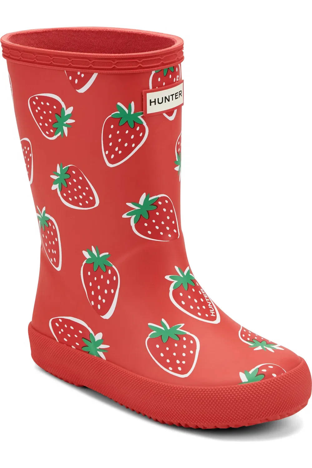 Детские сапоги резиновые First Classic Rain Boot Hunter, Medium Red Strawberries
