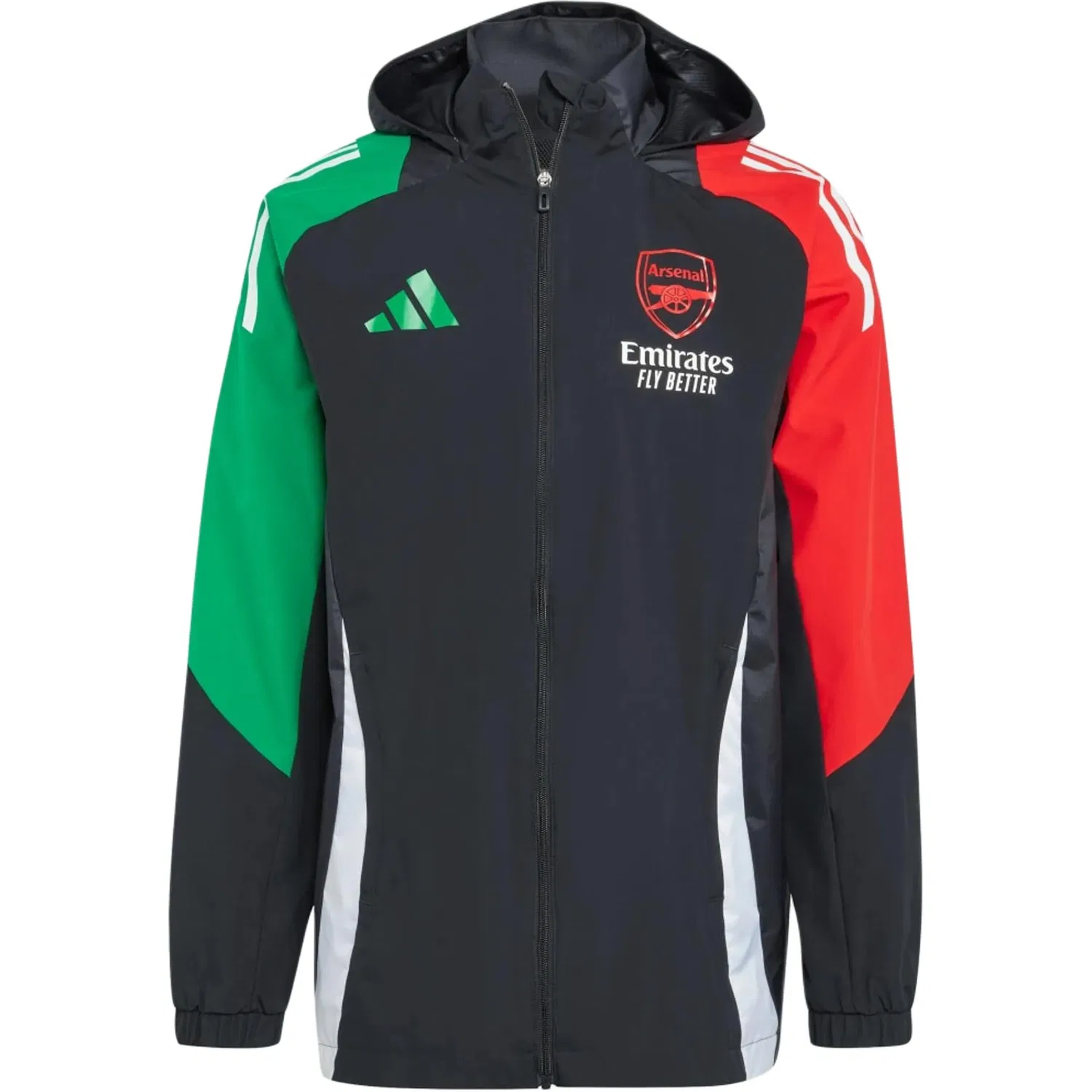 Мужская куртка с капюшоном Arsenal, Adidas, Black