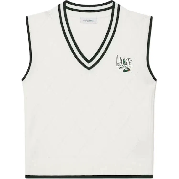 Женский топ-майка с принтом LACOSTE, White Green