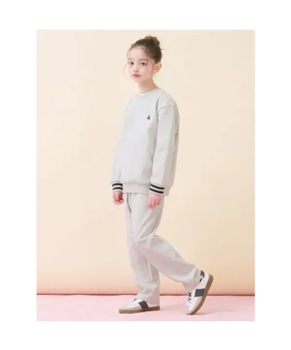 Спортивный костюм с кенгуру-карманом, из футера, Beanpole Kids, бежевый — фото 2