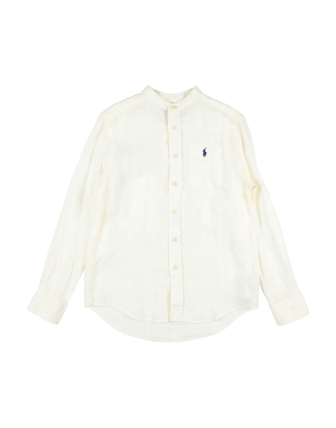 Мужская рубашка из льна с длинным рукавом Polo Ralph Lauren, айвори