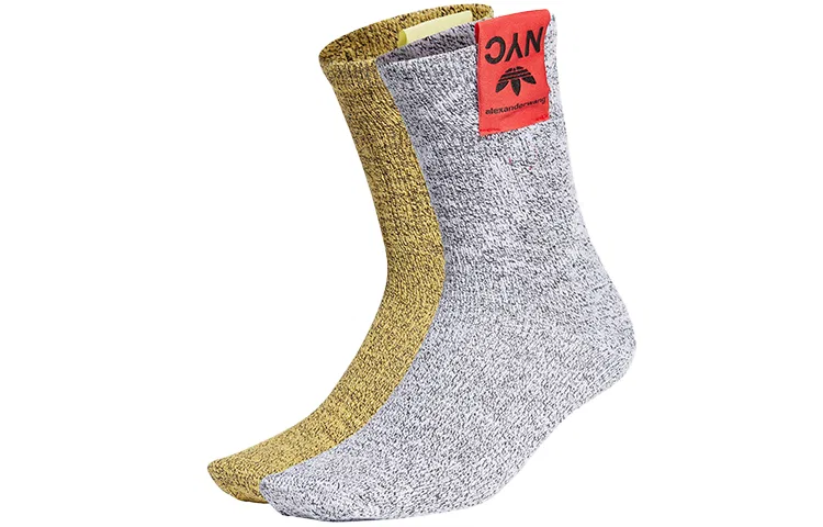 Носки Adidas Originals 2 пары, Yellow/Gray