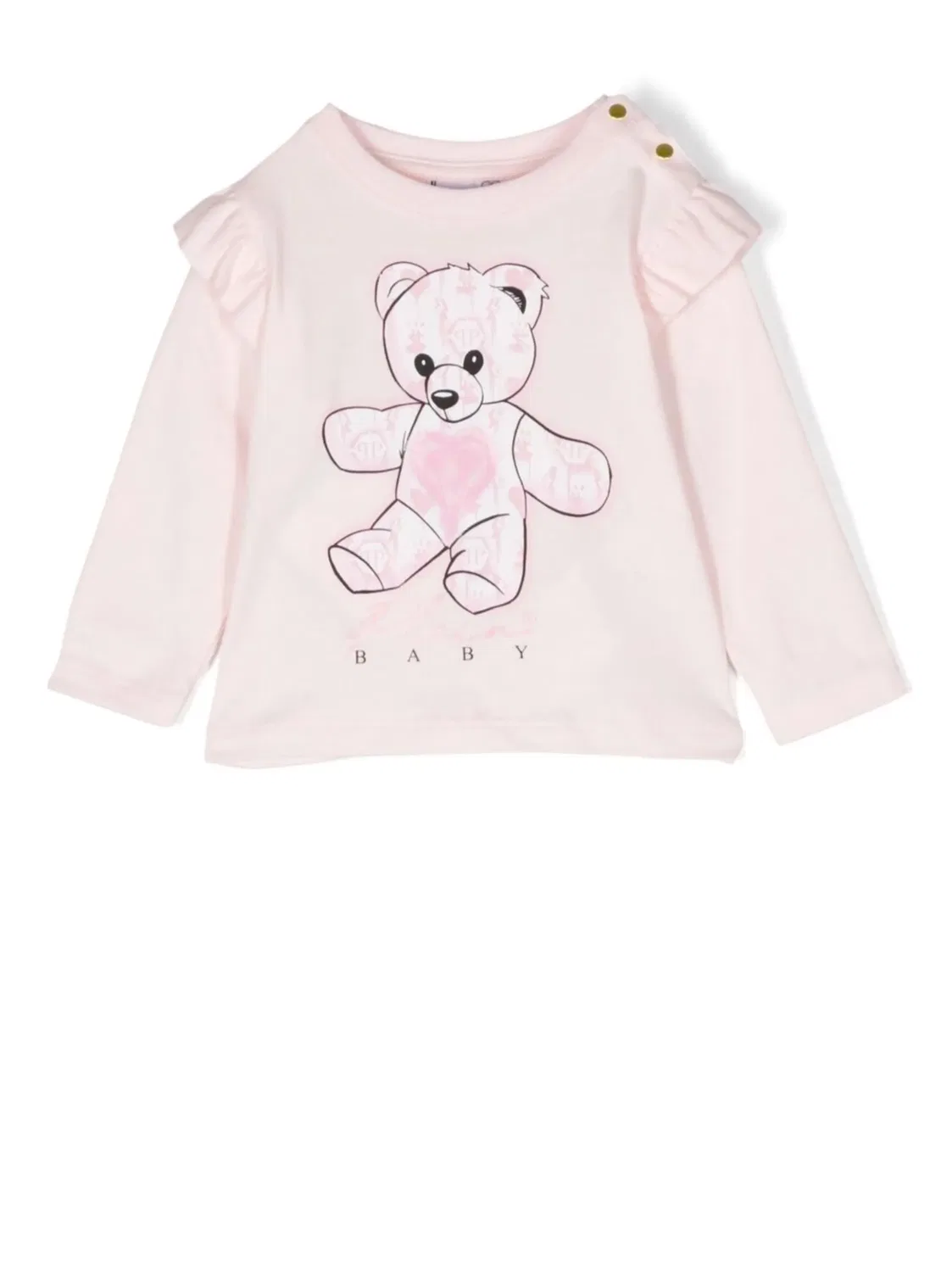 Philipp Plein Розовый свитшот Teddy Bear