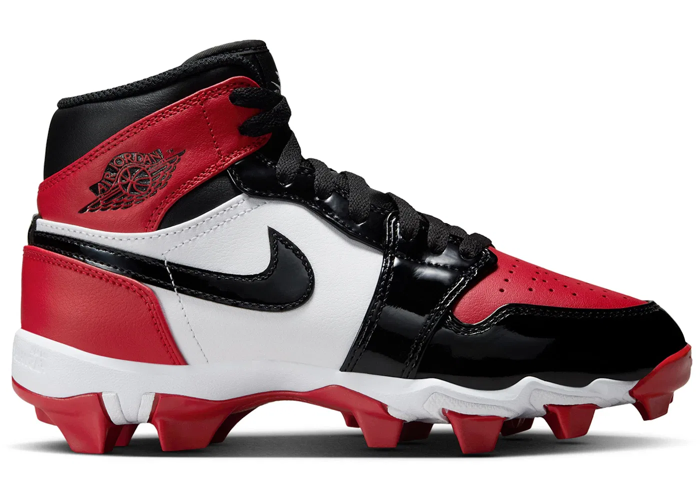 Детские бутсы Jordan 1 Mid Cleat, Gym Red/White/Black