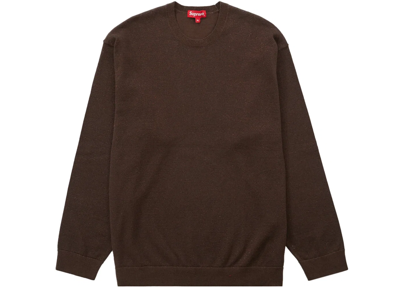 Мужская футболка с длинным рукавом Supreme Metallic L/S Top, Brown