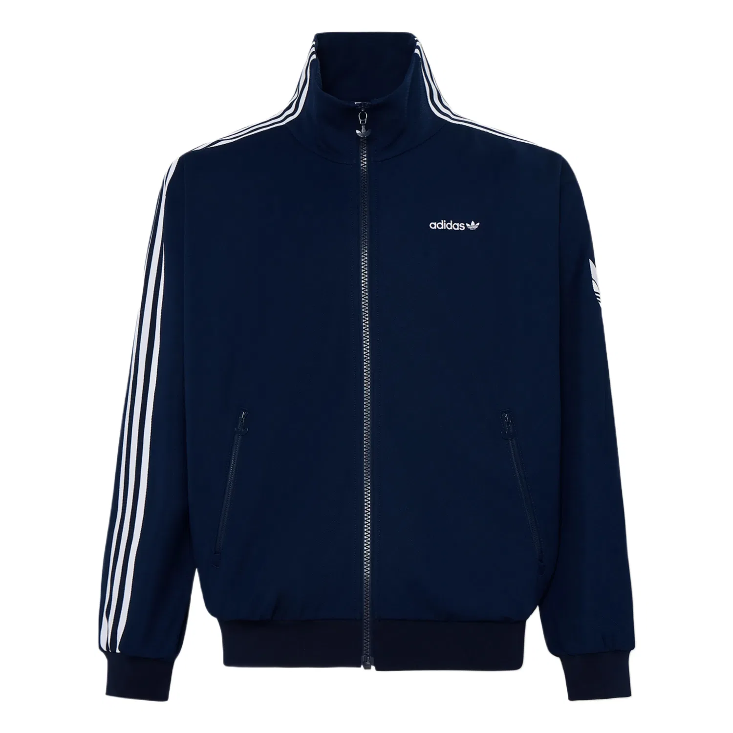 Детская куртка с воротником-стойкой Dark Indigo Adidas Originals, Темно-синий
