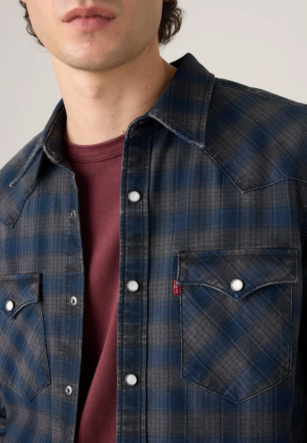 Рубашка Barstow Western Standard Levi'S, Indigo/Black — фото 4