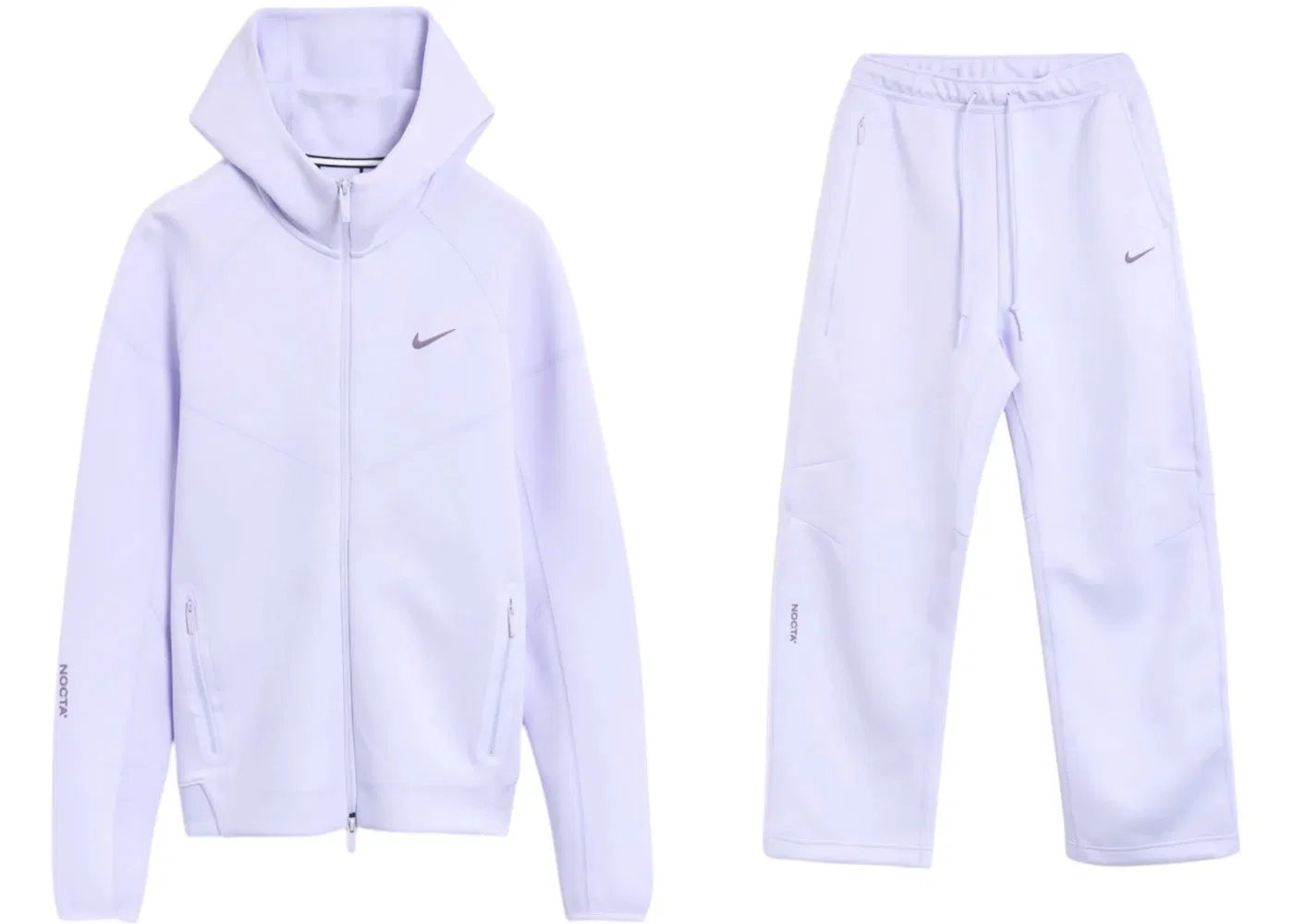 Мужской комплект из худи и брюк с принтом NOCTA Tech Fleece Nike, Palest Purple/Daybreak