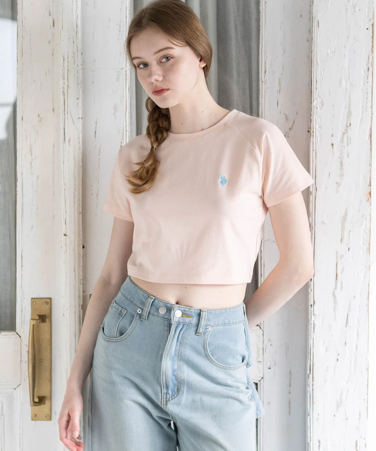 Женская футболка с вышивкой U.S. POLO ASSN., Pink