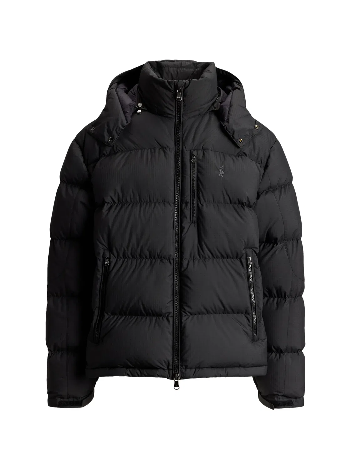 Пуховик с капюшоном Polo Ralph Lauren, черный