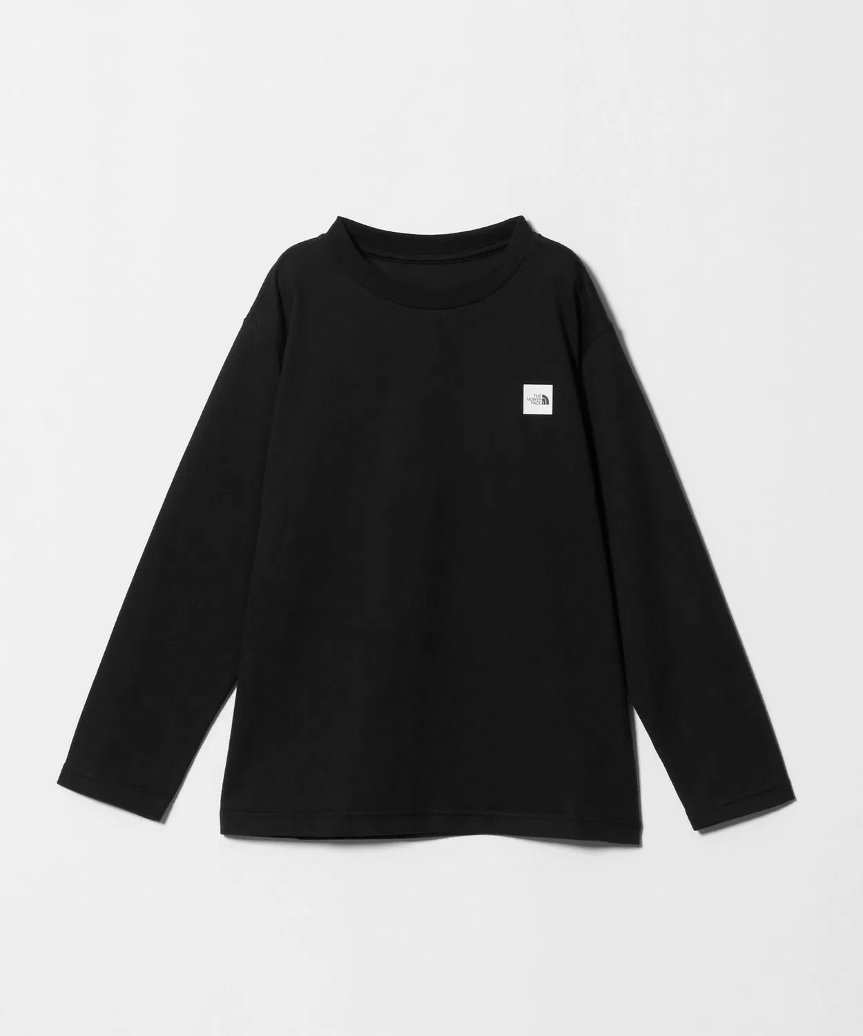 Детская футболка с длинным рукавомс принтом THE NORTH FACE, Black