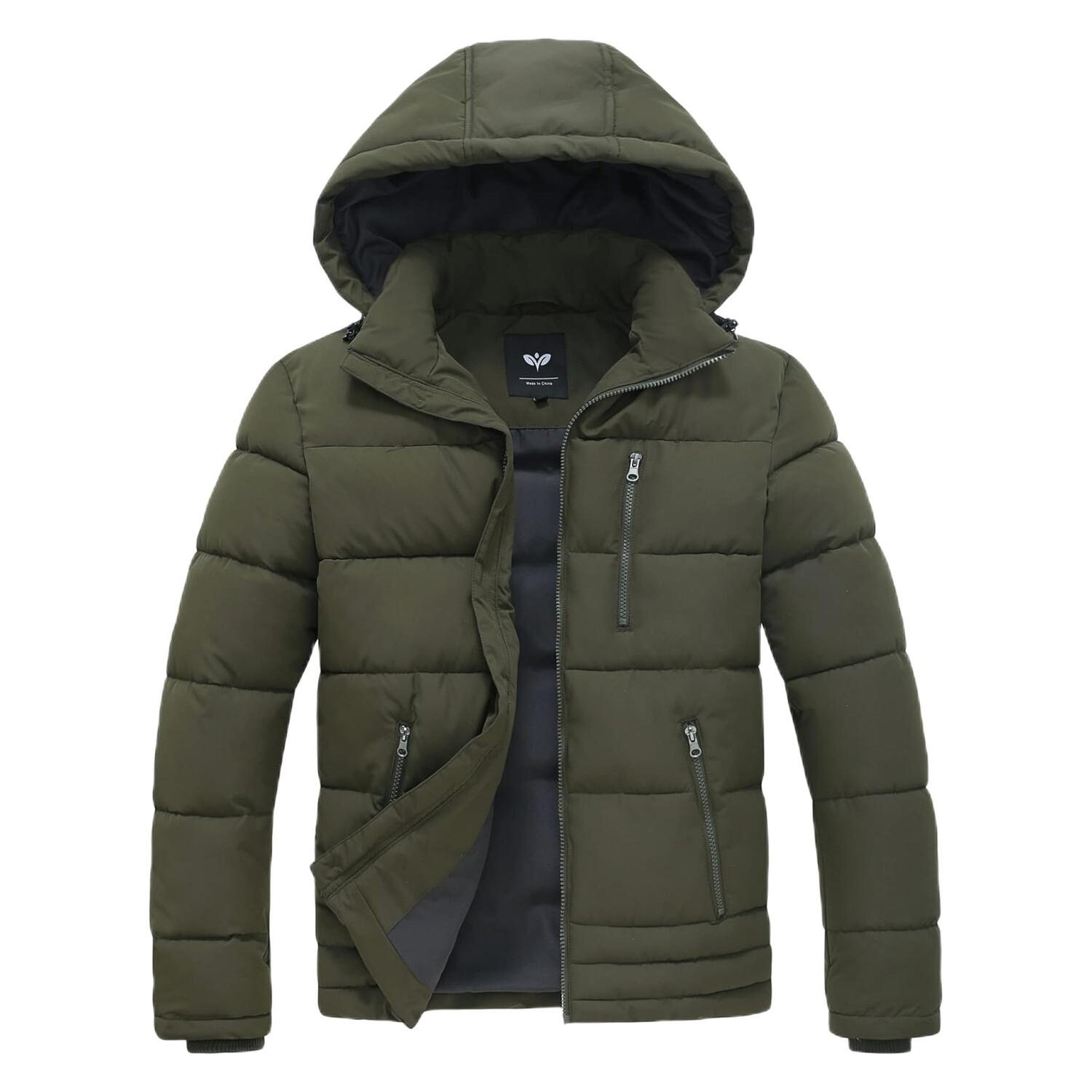 

Мужская зимняя куртка-пуховик GGleaf Quilted Down with Chest Pocket, зеленый
