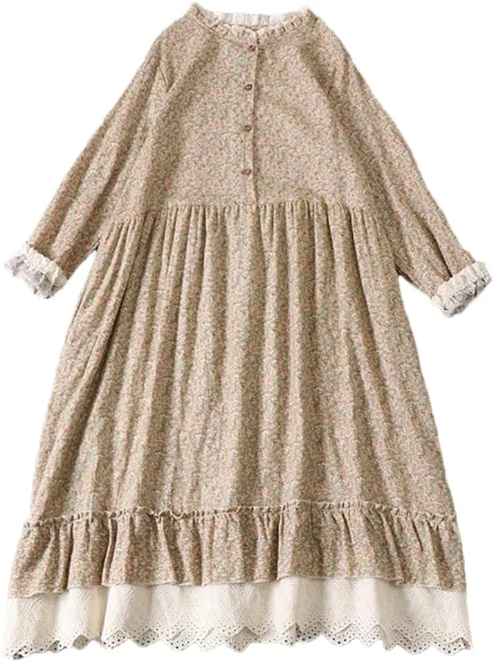 Женское платье с принтом Casual A-line, Yellow
