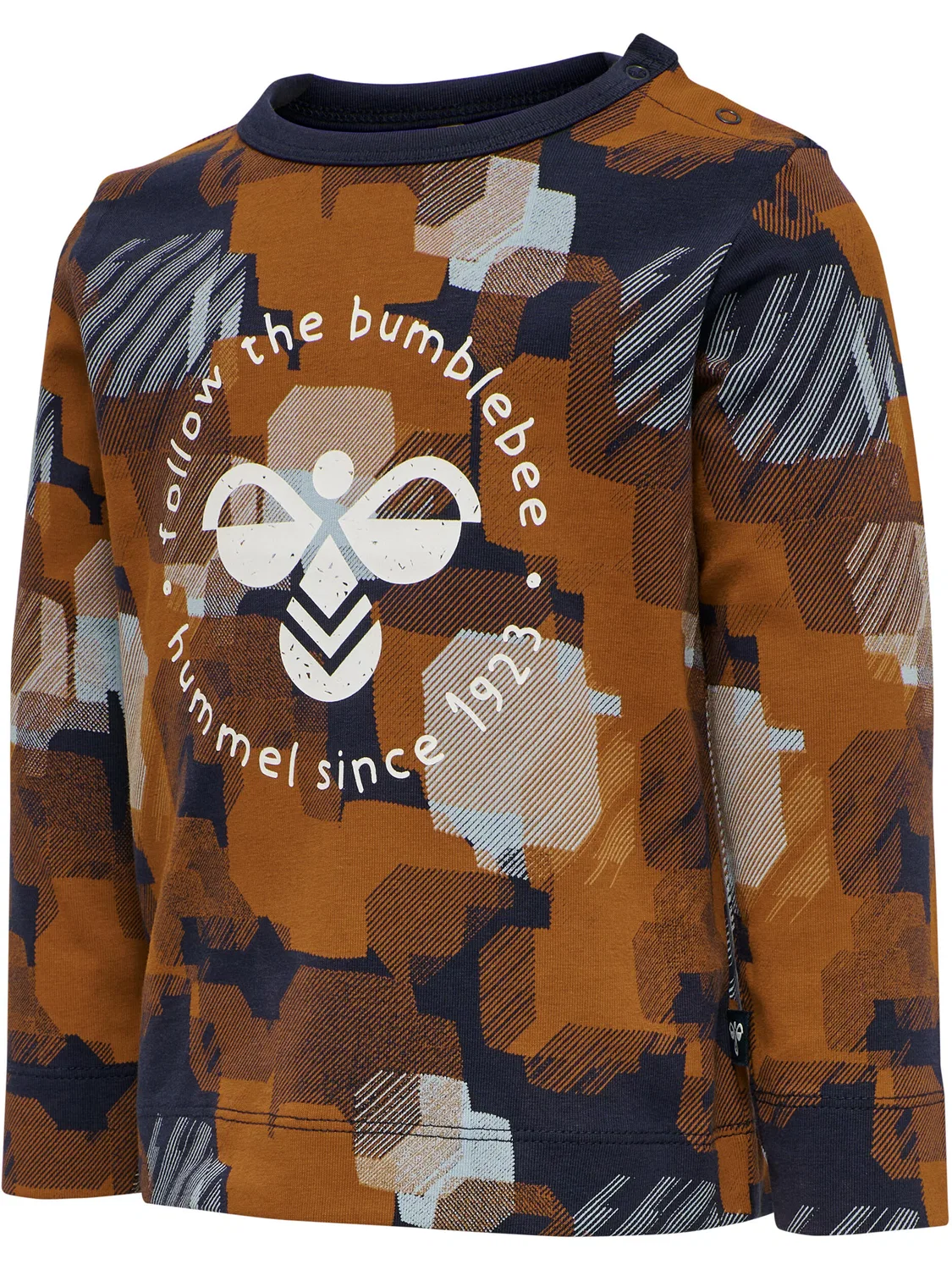 Детская футболка с длинным рукавом Hmlbuddy Lifestyle Hummel, Schwarz Dunkelblau — фото 4