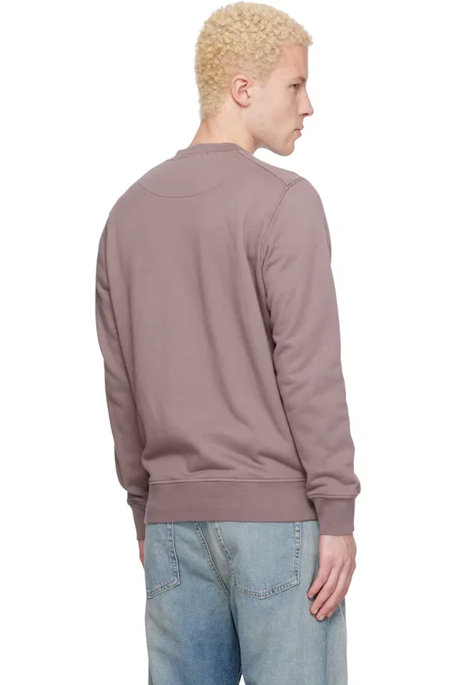 Фиолетовый свитшот из органического хлопка с начесом Stone Island — фото 3