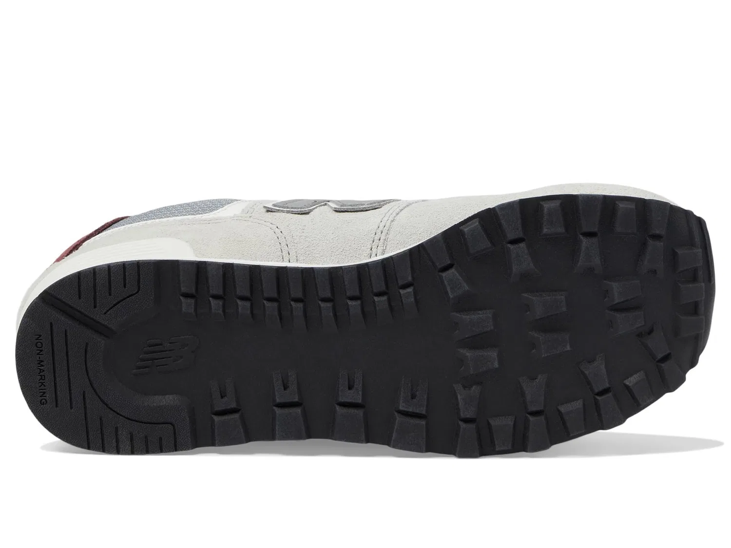 Детские кроссовки для мальчиков с амортизацией 574 New Balance, Grigio Rosso — фото 4
